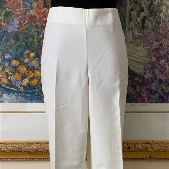 Vince Camuto Ivory Linen Slacks - Picture 1 of 11